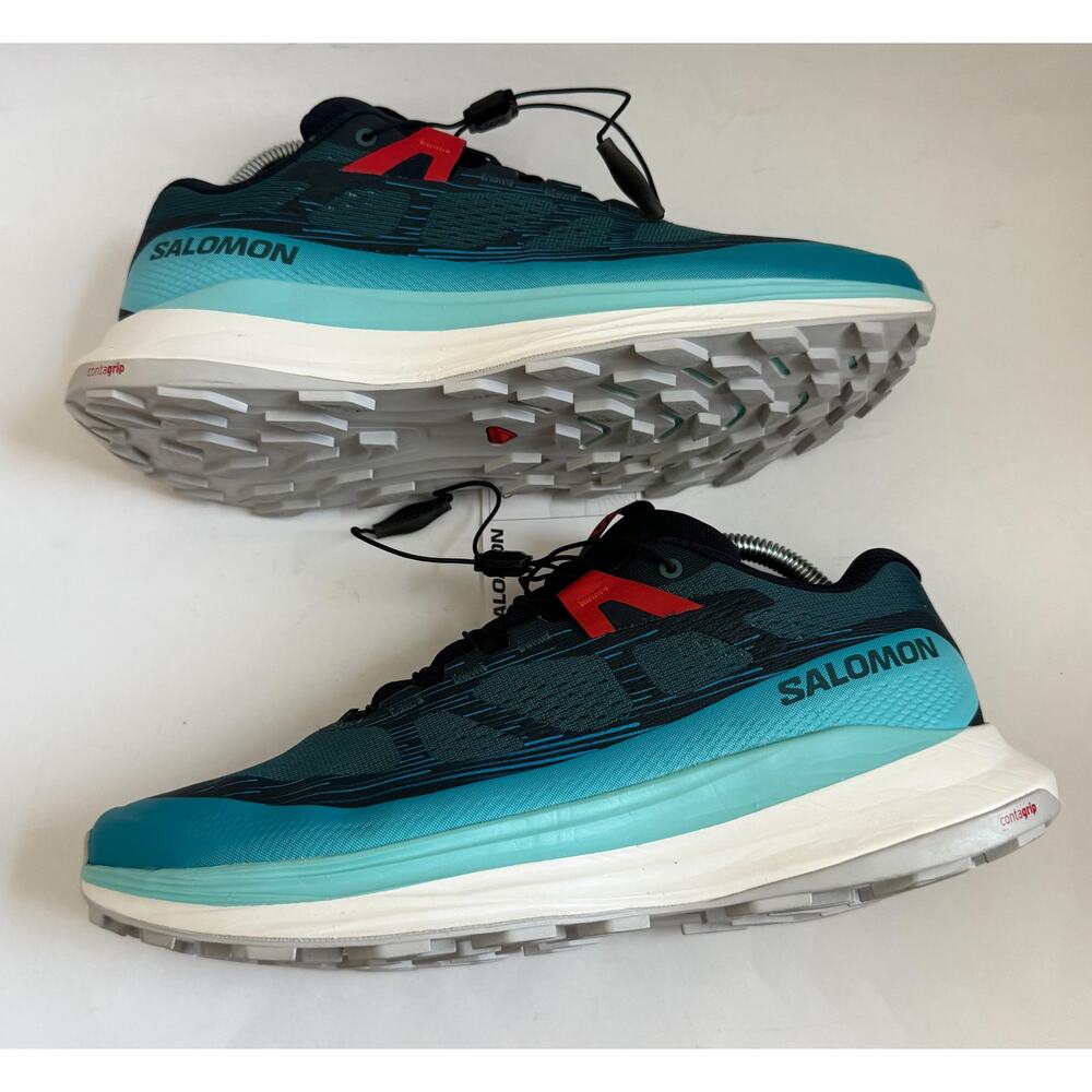 Saloman Ultra Glide 2 Trail Running Hiking Sneakers Blue Size 8.5 Regular - Picture 6 of 10
